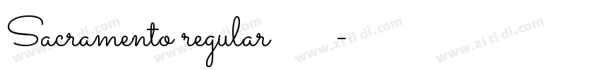 Sacramento regular字体免费下载字体转换